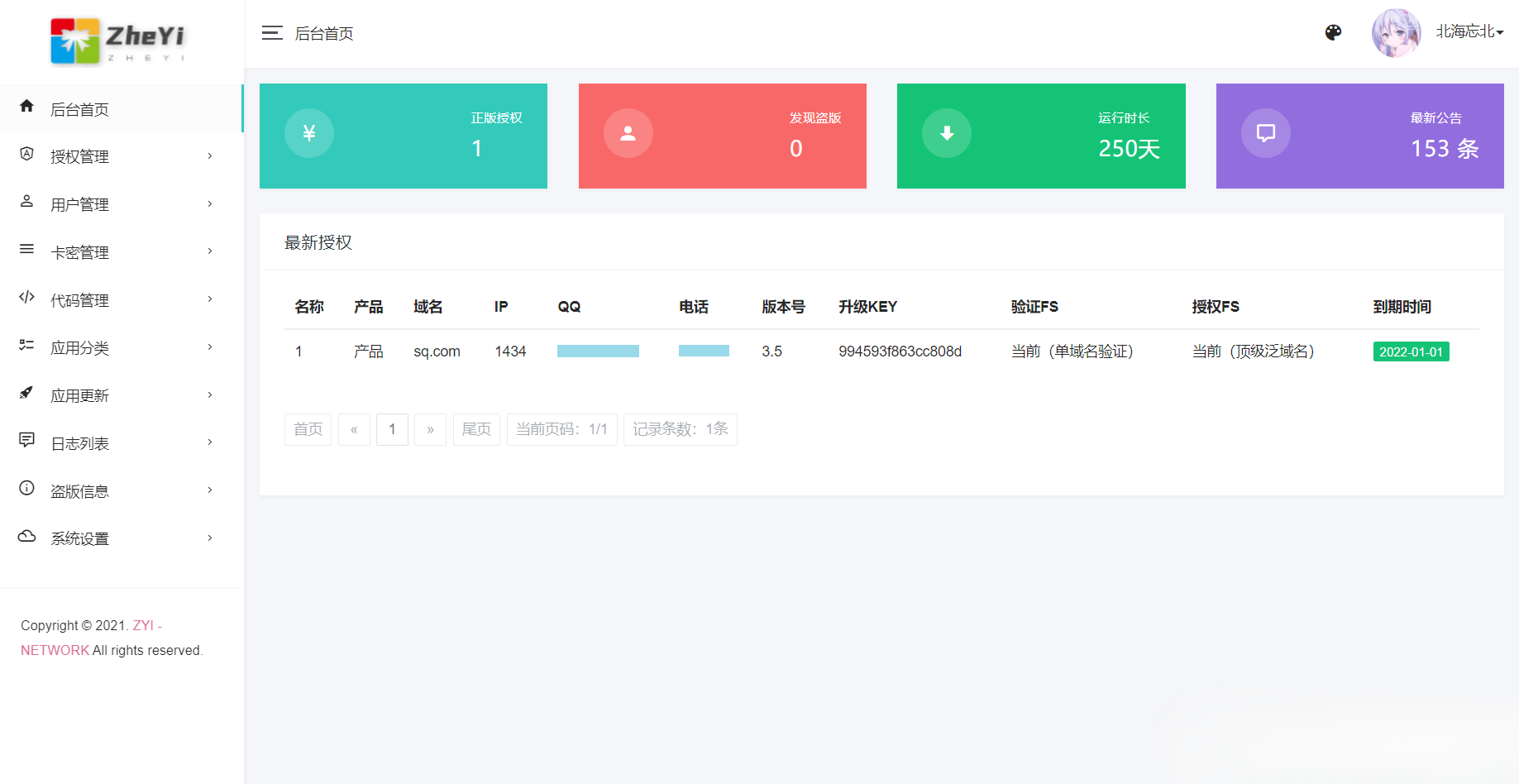 ZYI PHP 授权系统 全开源授权防盗版源码 图片 ZYI PHP 授权系统 全开源授权防盗版源码 图片