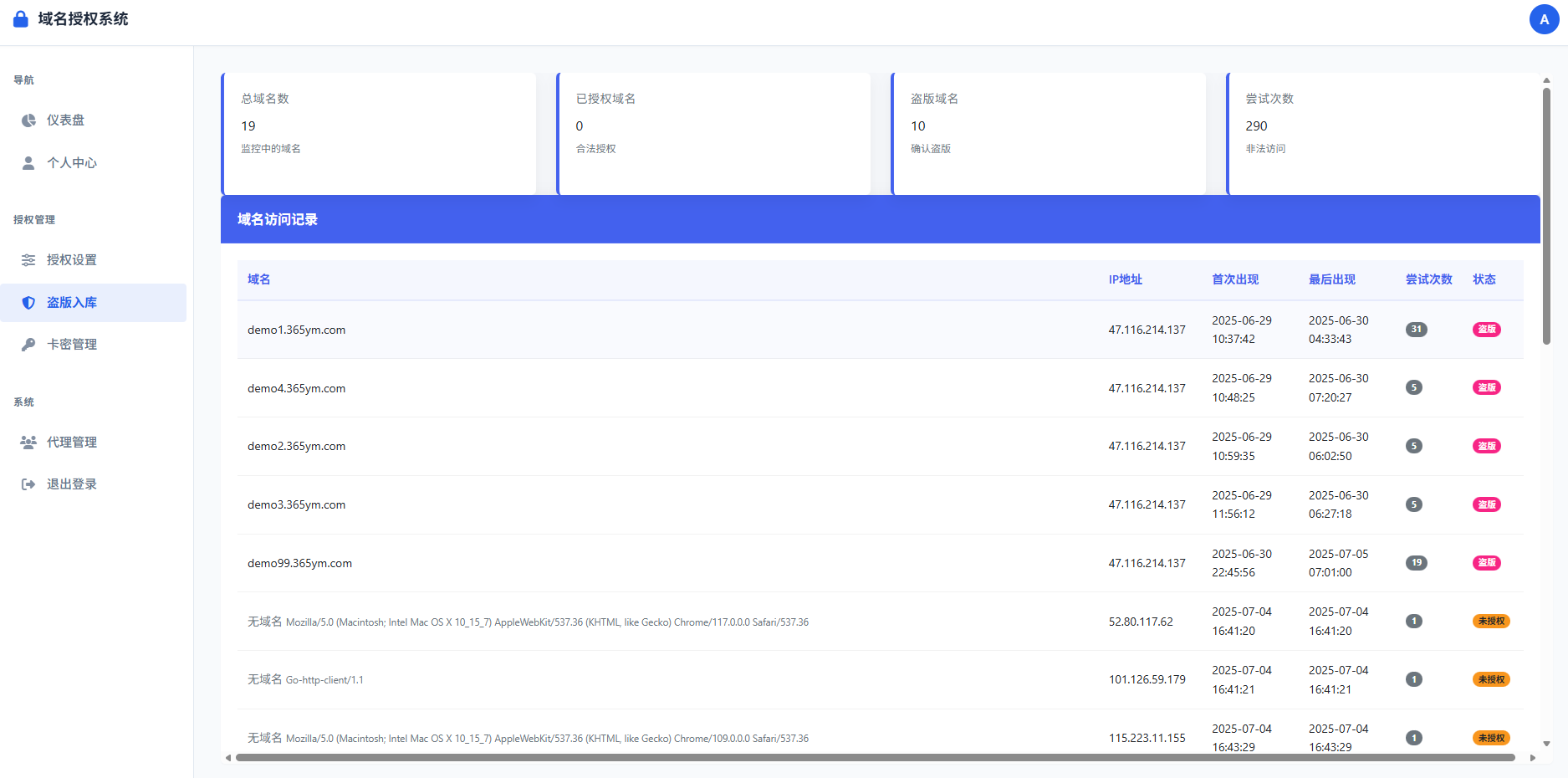 域名授权验证PHP系统源码 v1.2 图片 域名授权验证PHP系统源码 v1.2 图片