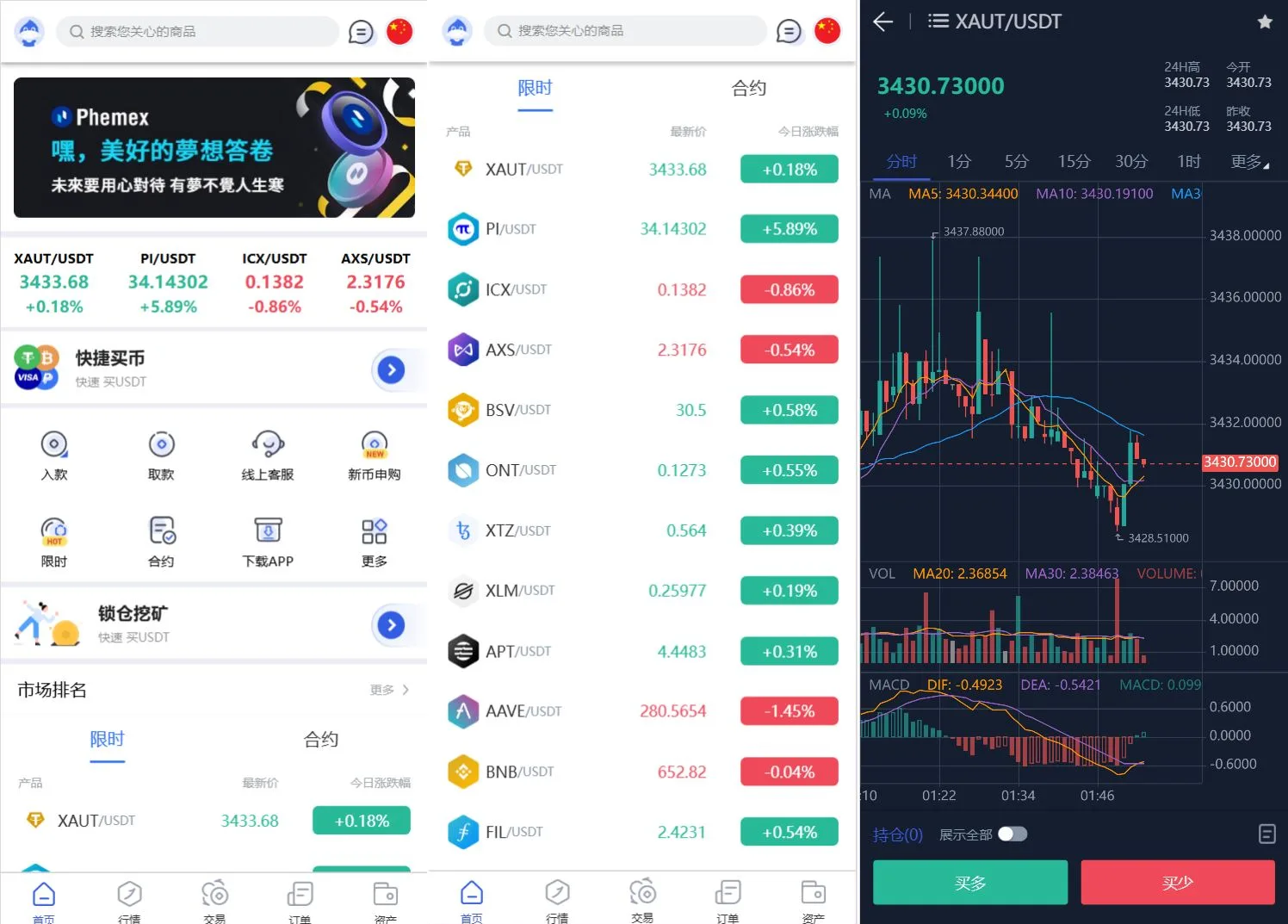 Phemex多语言交易所 PHP系统源码 图片 Phemex多语言交易所 PHP系统源码 图片