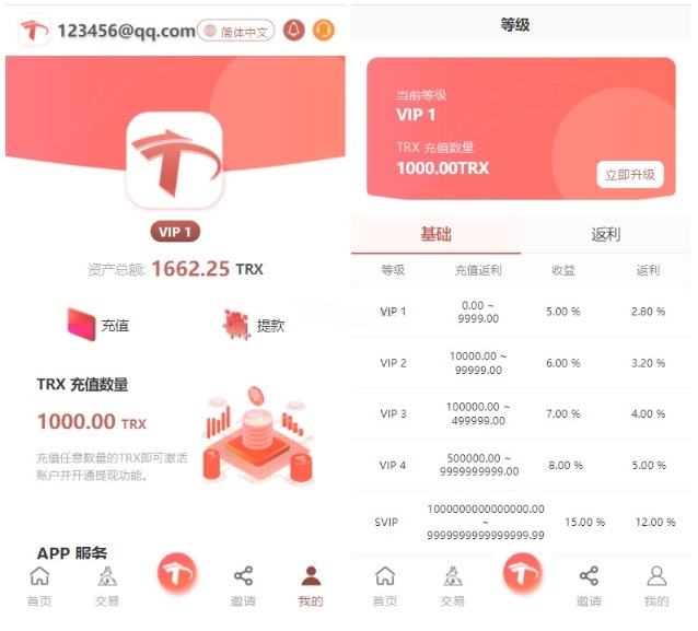 UniApp多语言TRX理财挖矿 系统源码 图片 UniApp多语言TRX理财挖矿 系统源码 图片