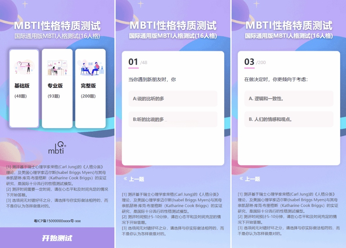 MBTI人格测试系统PHP源码 图片 MBTI人格测试系统PHP源码 图片