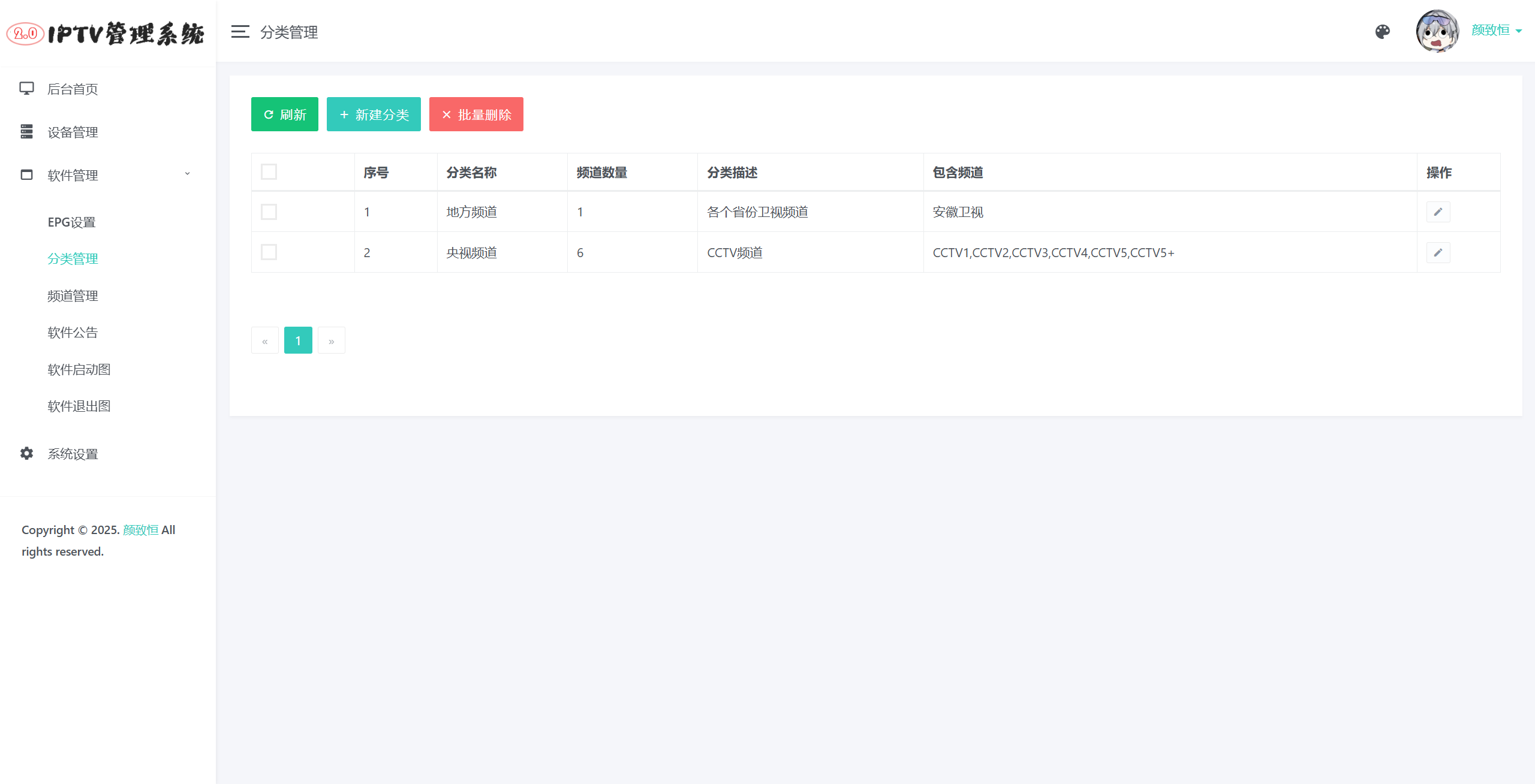 IPTV直播源管理系统源码 图片 IPTV直播源管理系统源码 图片