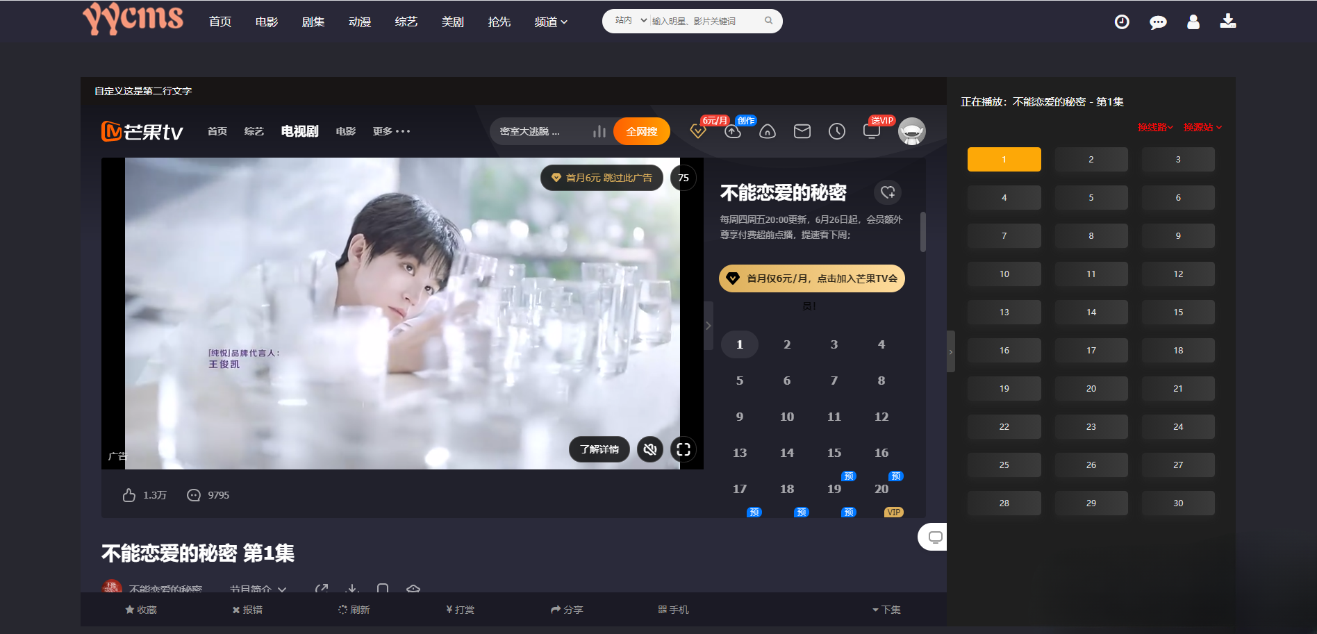 YYCMS5.0影视系统源码 全开源自动采集 解析接口 图片 YYCMS5.0影视系统源码 全开源自动采集 解析接口 图片