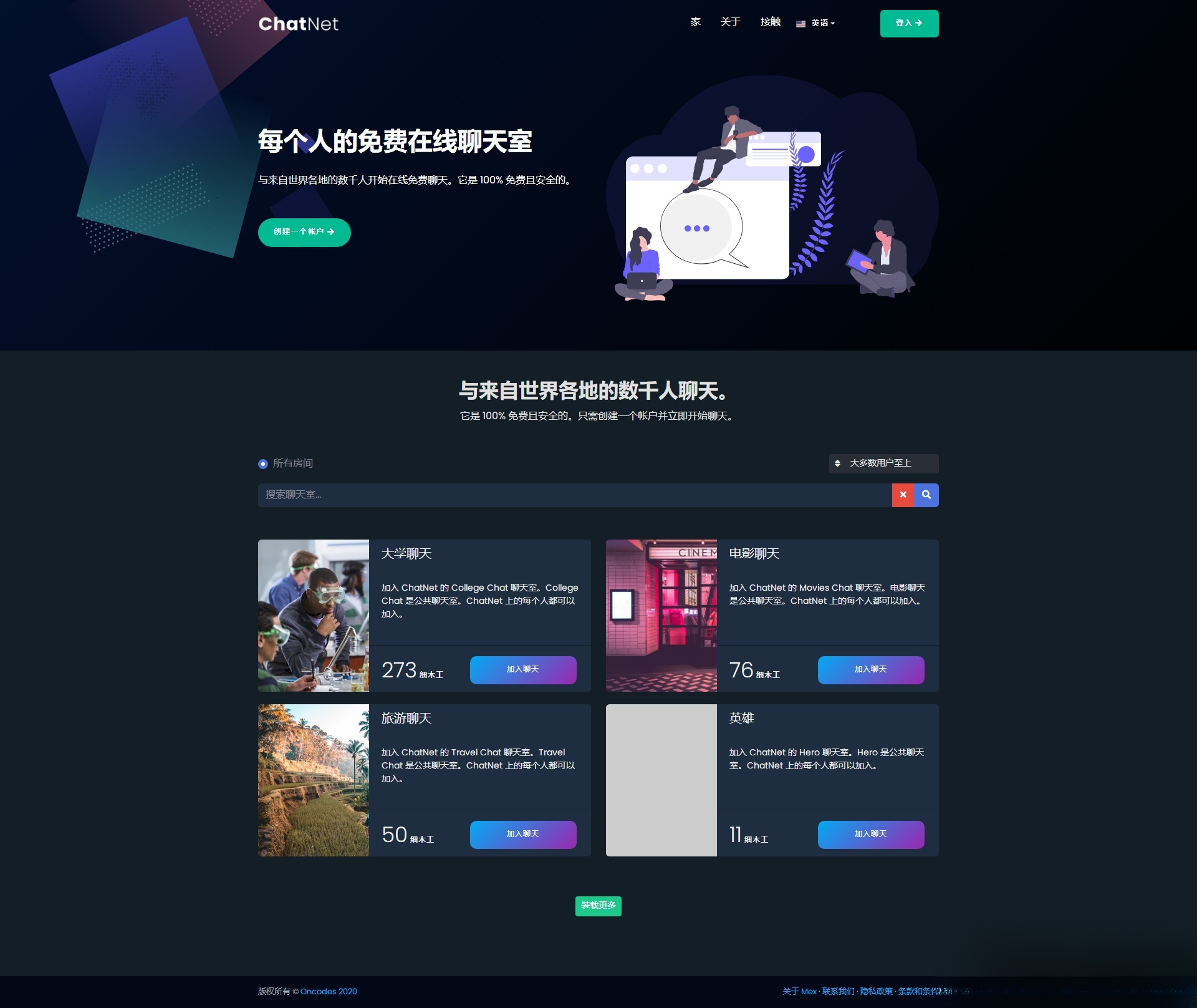 多人在线匿名聊天室源码 响应式设计 支持私聊与密码保护 图片 多人在线匿名聊天室源码 响应式设计 支持私聊与密码保护 图片
