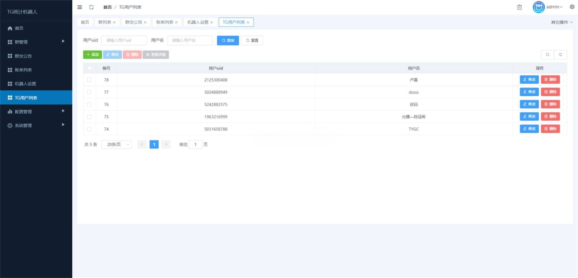 Telegram统计记账机器人源码 图片 Telegram统计记账机器人源码 图片