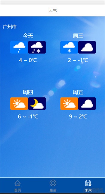PHP天气预报微信小程序源码 调用API接口版 图片 PHP天气预报微信小程序源码 调用API接口版 图片