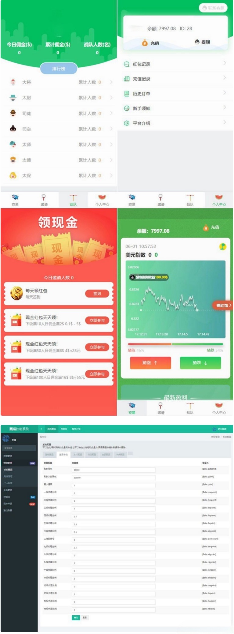 西瓜小清新加密货币免公众号源码 集成支付K线功能 图片 西瓜小清新加密货币免公众号源码 集成支付K线功能 图片