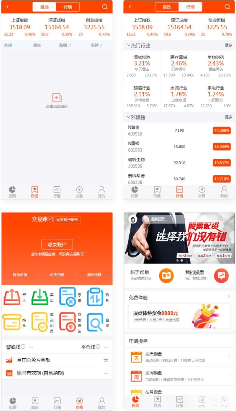 PHP股票配资系统源码 A股策略买点稳定运行 图片