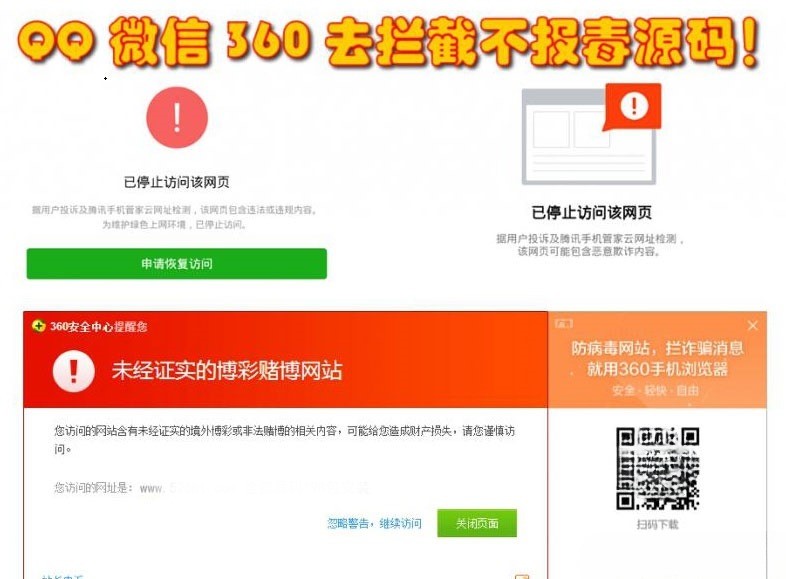 QQ微信360链接防封PHP源码 图片
