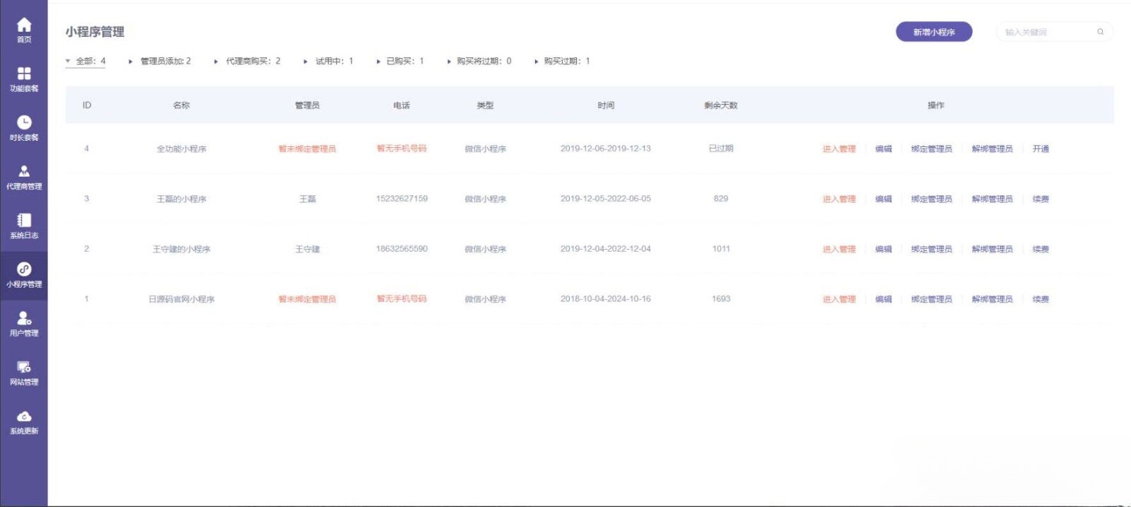 ThinkPHP内核小程序运营管理系统源码 拖拽DIY布局一键生成 图片 ThinkPHP内核小程序运营管理系统源码 拖拽DIY布局一键生成 图片