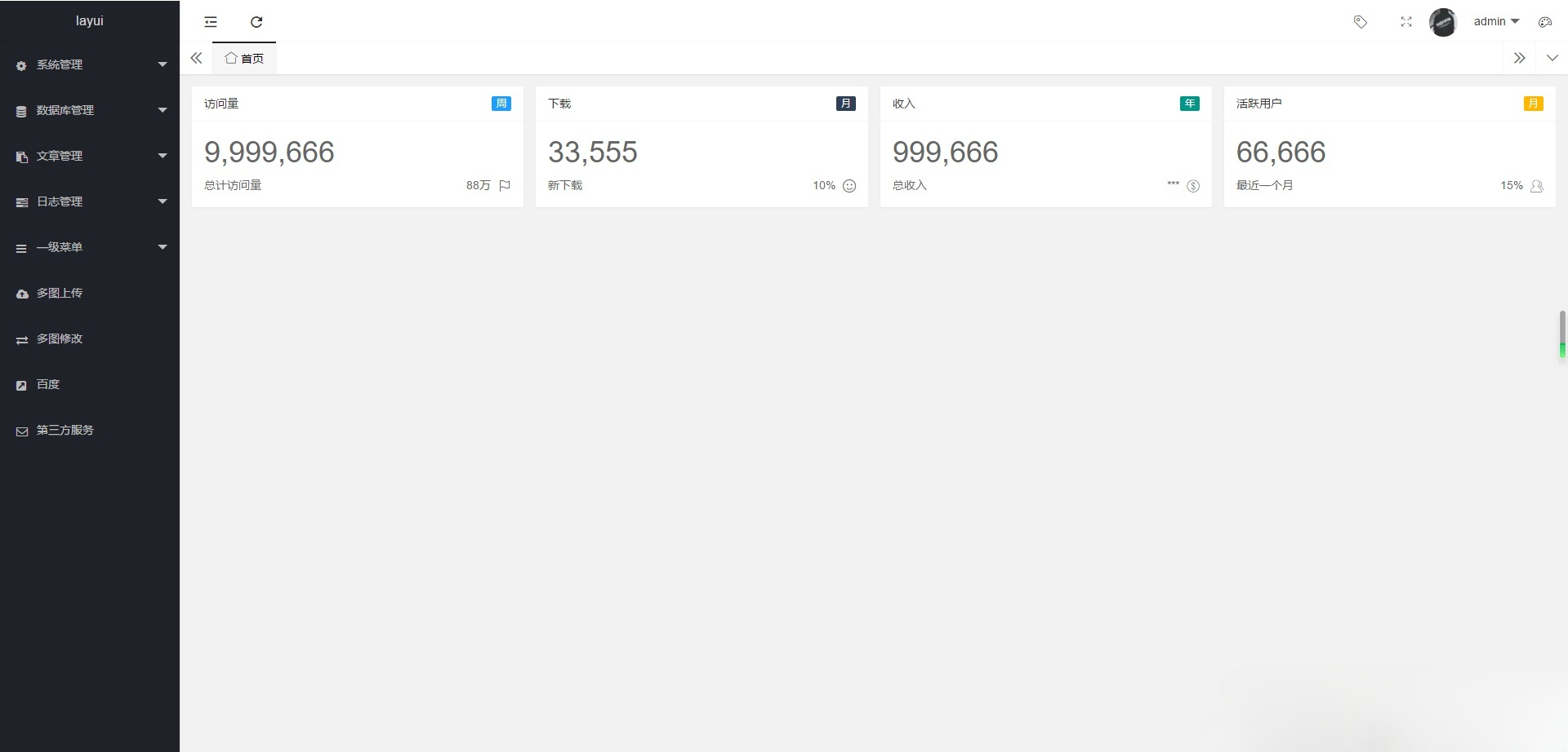 ThinkPHP5 LayUI PHP后台管理系统源码 集成短信附件应用 图片 ThinkPHP5 LayUI PHP后台管理系统源码 集成短信附件应用 图片