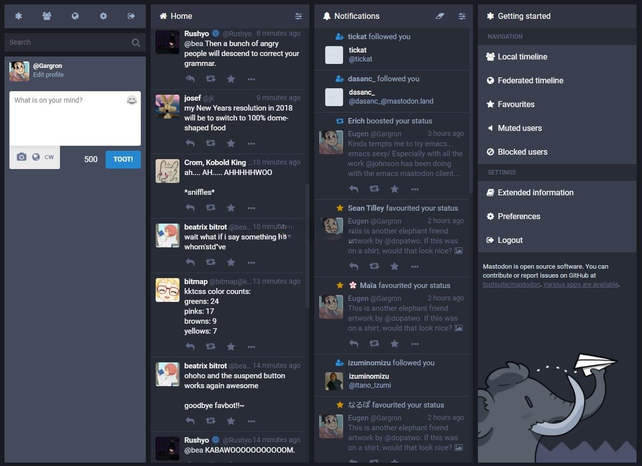 Mastodon开源社交网络服务器软件 Ruby+JavaScript源码 图片 Mastodon开源社交网络服务器软件 Ruby+JavaScript源码 图片