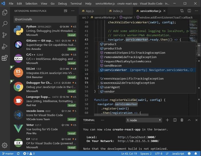 Visual Studio Code 源码 微软开发 TypeScript 代码编辑器 图片 Visual Studio Code 源码 微软开发 TypeScript 代码编辑器 图片