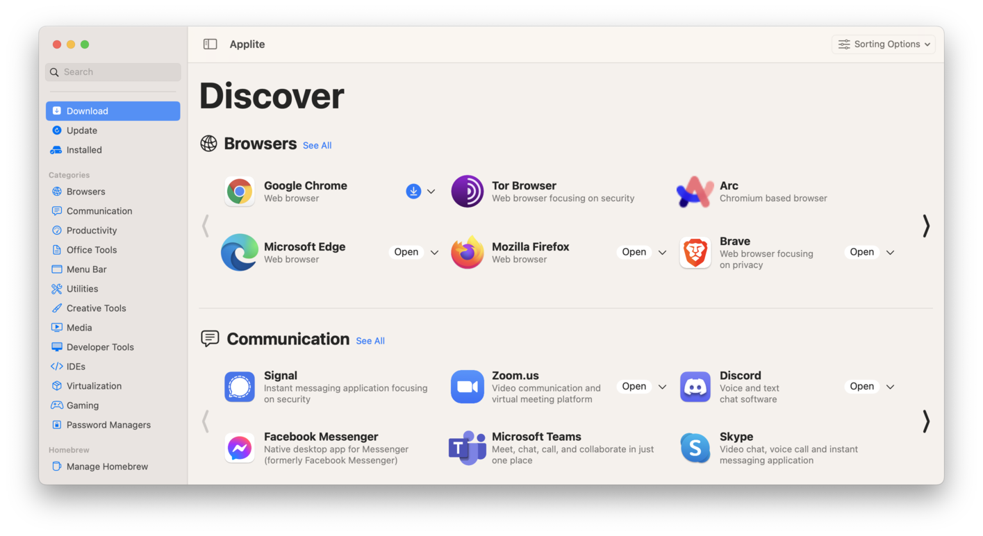 Homebrew Casks图形化管理工具 macOS 图片 Homebrew Casks图形化管理工具 macOS 图片