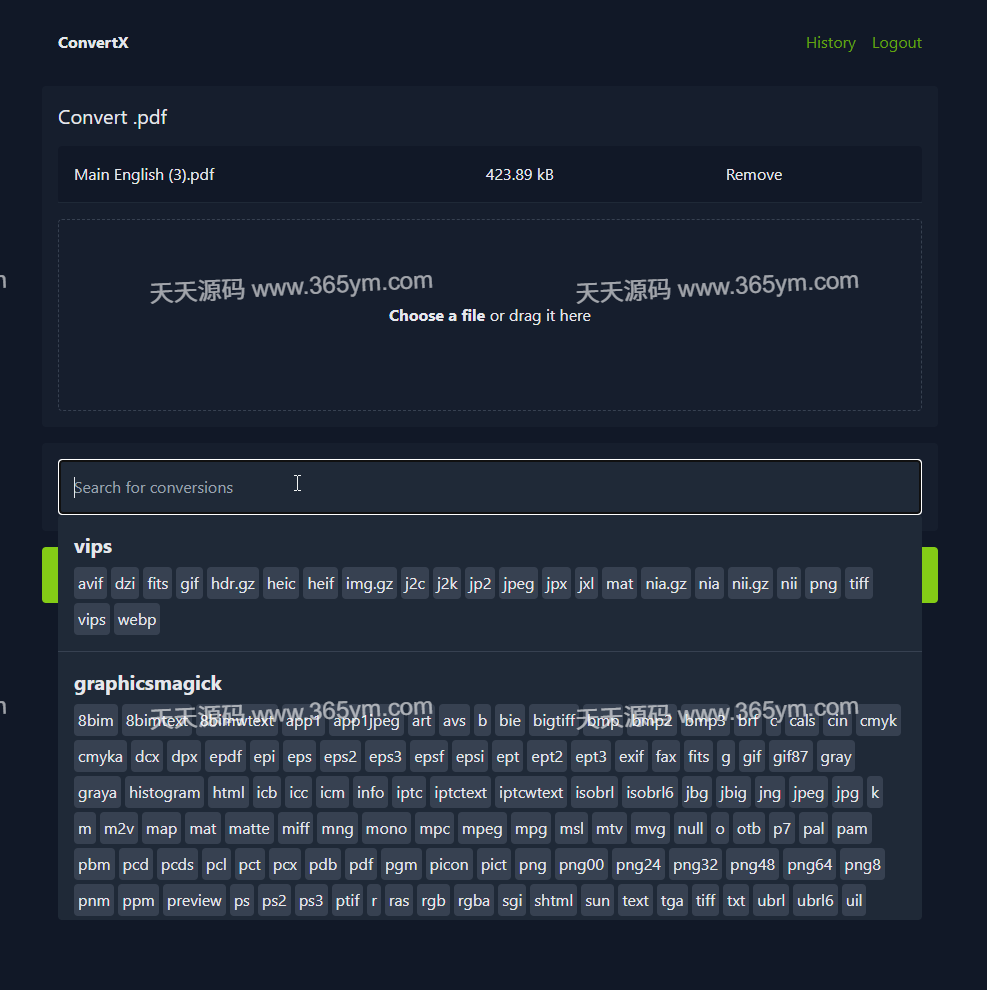 万能文件转换工具 自托管1000+格式 图片 万能文件转换工具 自托管1000+格式 图片